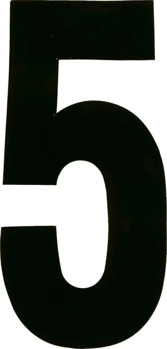 XT73B-5 #5 7" Black Extreme Digits 3/Pk