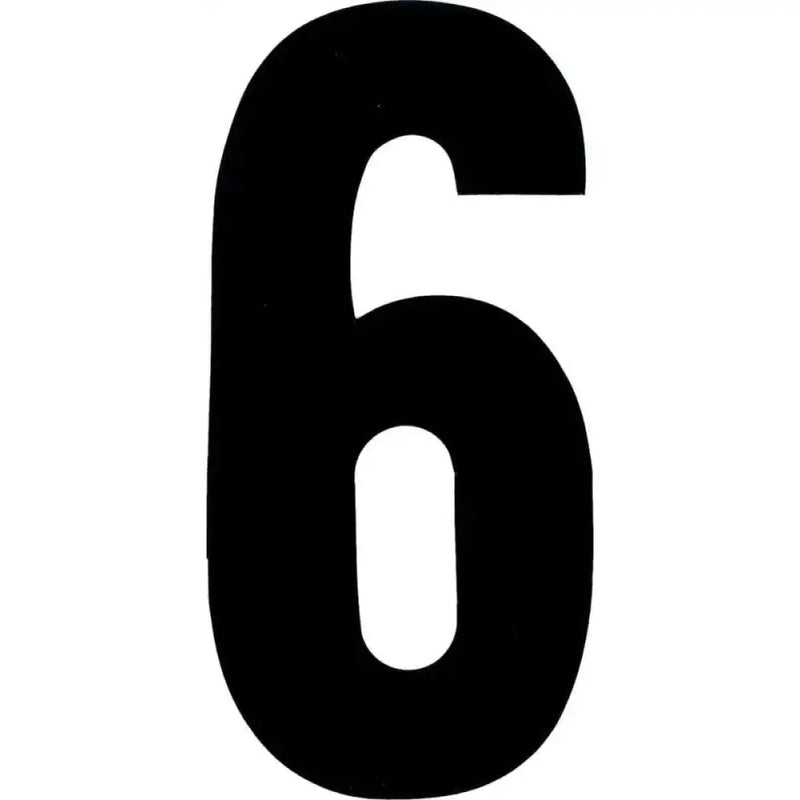 XT73B-6 #6 7" Black Extreme Digits 3/Pk