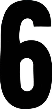 XT73B-6 #6 7" Black Extreme Digits 3/Pk
