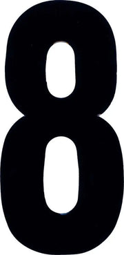 XT73B-8 #8 7" Black Extreme Digits 3/Pk