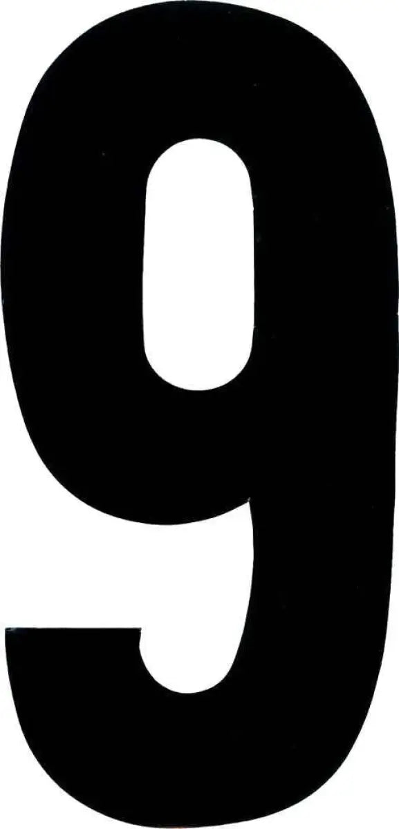 XT73B-9 #9 7" Black Extreme Digits 3/Pk