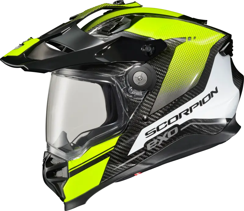 SCORPION EXO Xt9000 Carbon Full Face Helmet Trailhead Hi Vis Md for Powersports