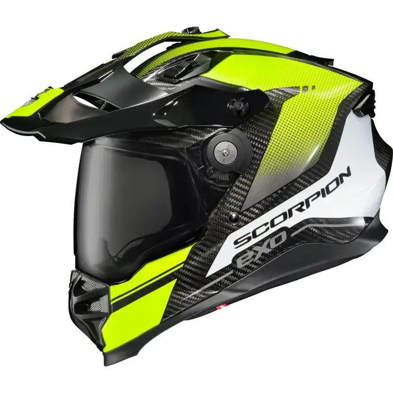 SCORPION EXO Xt9000 Carbon Full Face Helmet Trailhead Hi Vis Xl