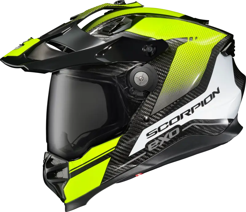 SCORPION EXO Xt9000 Carbon Full Face Helmet Trailhead Hi Vis Xl