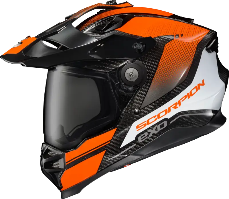 SCORPION EXO Xt9000 Carbon Full Face Helmet Trailhead Orange Lg for Powersports