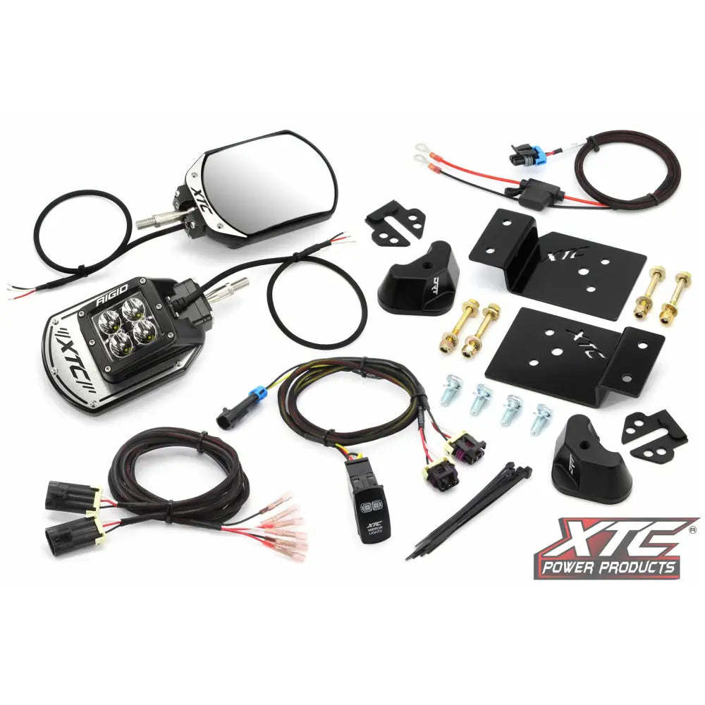 XTC Power Products XTC SIX12 Mirrors Vehicle Kits SIX12-A-Ridge - Mirror Side View Kit Lit