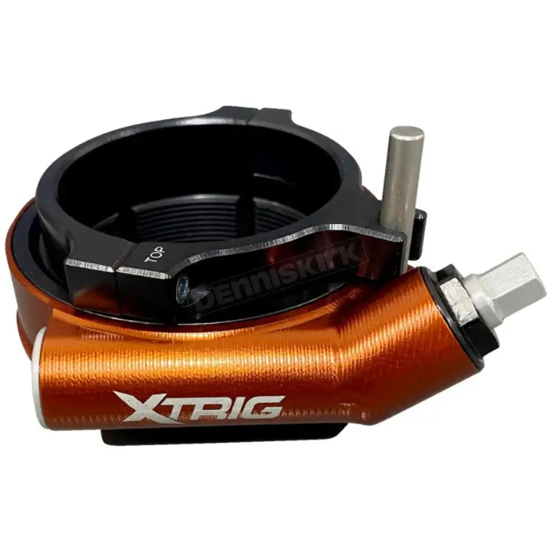 Orange and black motorcycle steering damper for XTRIG Pre-Load Adjuster 500010100501
