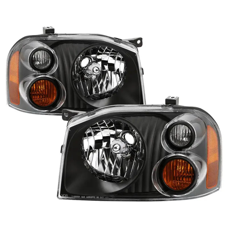 SPYDER xTune 01-04 Nissan Frontier OEM Headlights - Black (HD-JH-NF01-AM-BK)