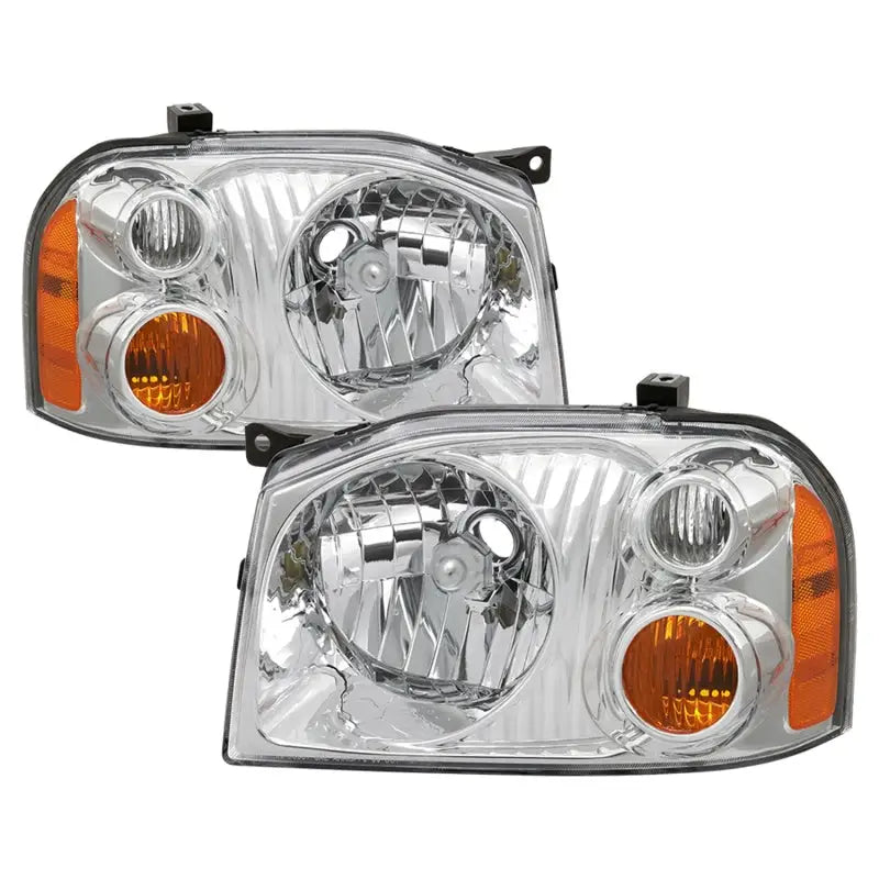 xTune 01-04 Nissan Frontier OEM Headlights - Chrome (HD-JH-NF01-AM-C) - Truck & Automotive