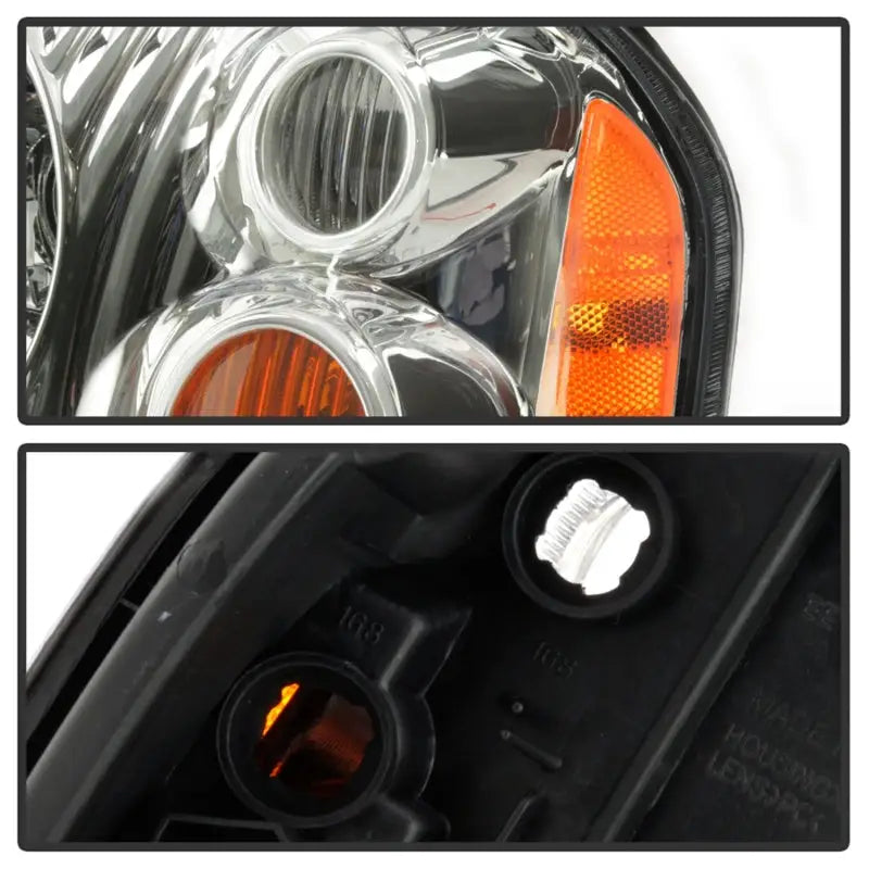 xTune 01-04 Nissan Frontier OEM Headlights - Chrome (HD-JH-NF01-AM-C) - Truck & Automotive