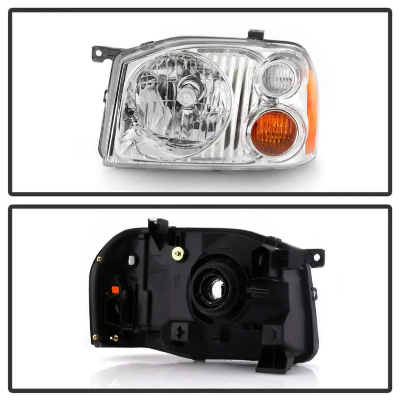 xTune 01-04 Nissan Frontier OEM Headlights - Chrome (HD-JH-NF01-AM-C) - Truck & Automotive