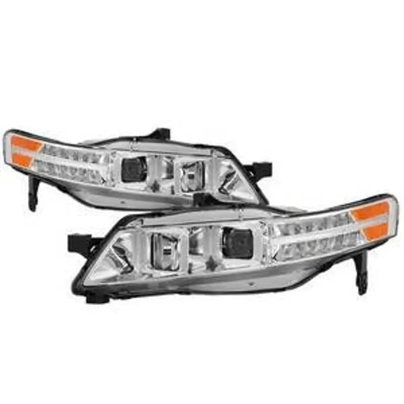 xTune 04-08 Acura TL (Xenon/HID Projector Headlights) Light Tube DRL - Chrome (PRO-JH-ATL04-DRL-C) - 9040481 - Lights