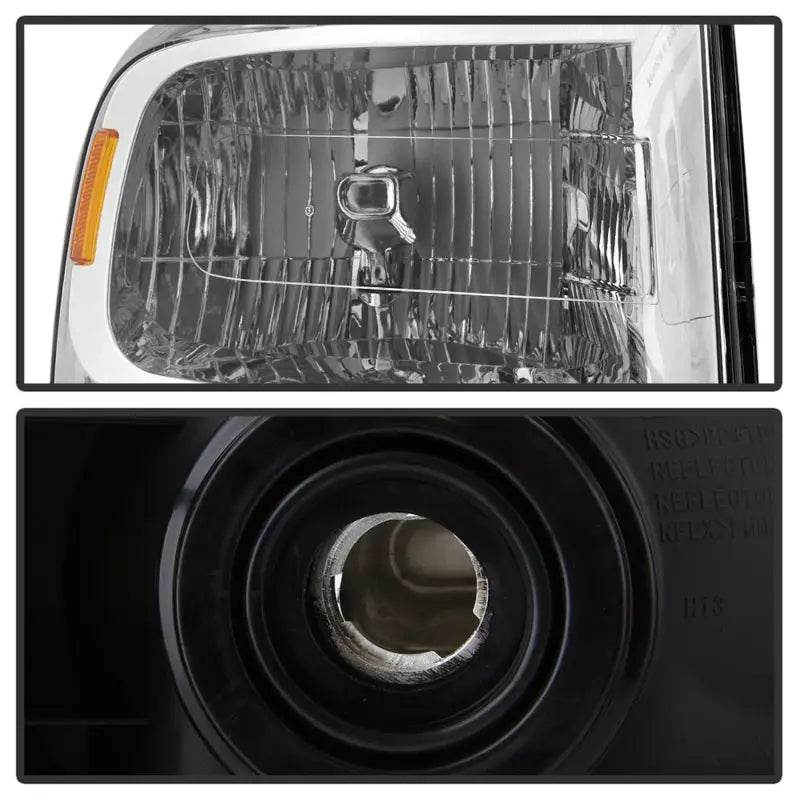 Chrome car headlight assembly for Ford Expedition OEM style headlights upgrade