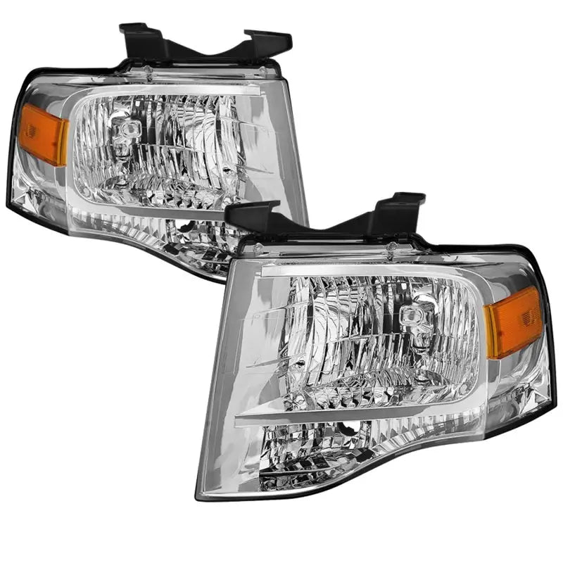Chrome car headlights for Ford Expedition OEM style headlights replacement