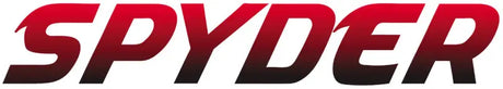 Red and black SPYDER logo on acura tsx driver side HID headlight for Acura TSX