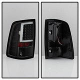 Black LED taillight assembly for xTune 09-18 Dodge Ram 1500 Incandescent Model