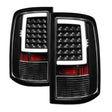 Black LED tail lights for 09-18 Dodge Ram 1500 by xTune add sleek style