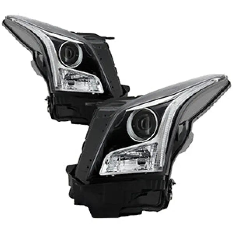 xTune 13-18 Cadillac ATS w/LED DRL Halogen Projector Headlights OE Chrome (PRO-JH-CATS14-SLED-C) - 9948671 - Lights