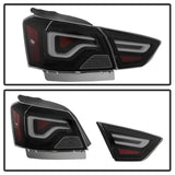 xTune 14-18 Chevy Impala (Excl 14-16 Limited) LED Tail Lights - Black Smoke (ALT-JH-CIM14-LBLED-BSM) - Truck &