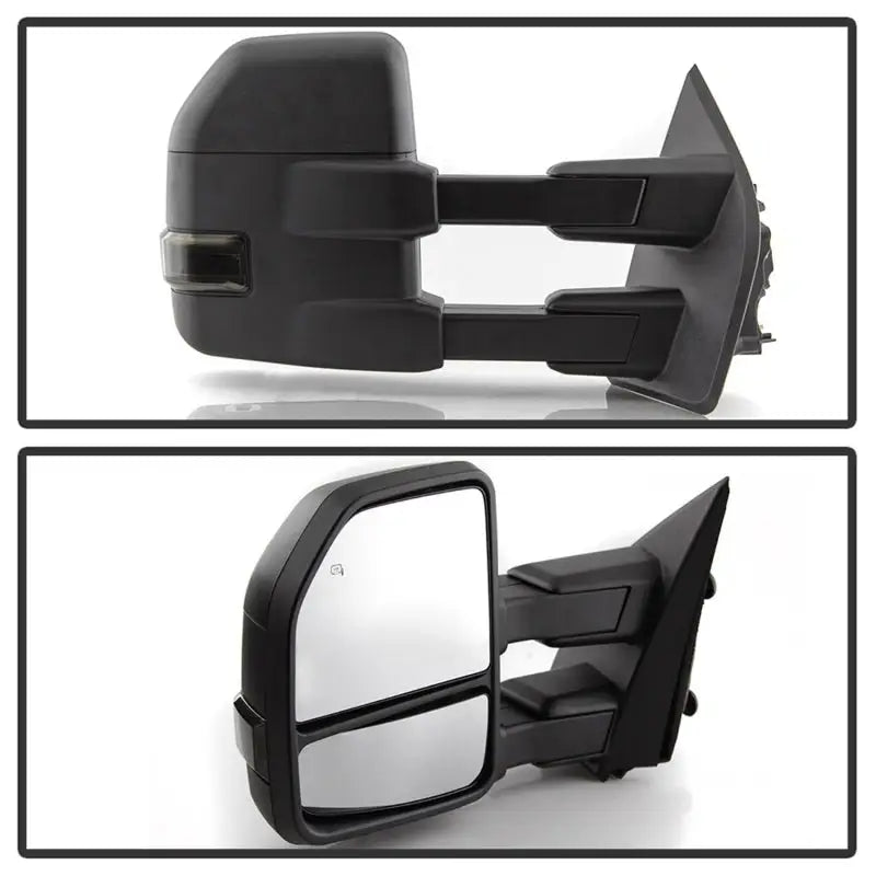 xTune 15-17 Ford F-150 Heated LED Telescoping Pwr Mirrors - Smk (Pair) (MIR-FF15015S-G4-PWH-SM-SET) 