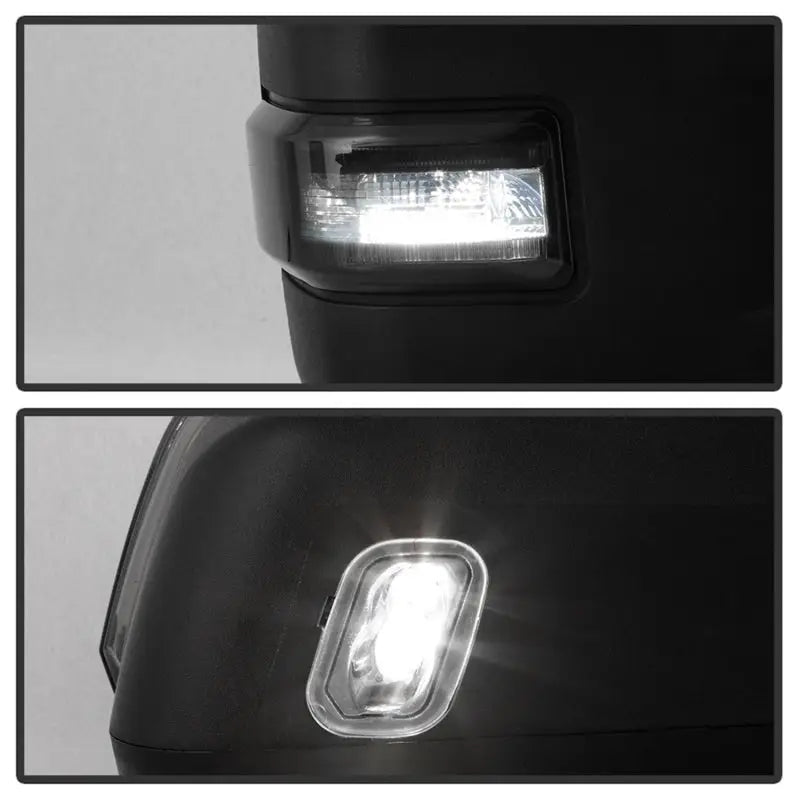 xTune 15-17 Ford F-150 Heated LED Telescoping Pwr Mirrors - Smk (Pair) (MIR-FF15015S-G4-PWH-SM-SET) 