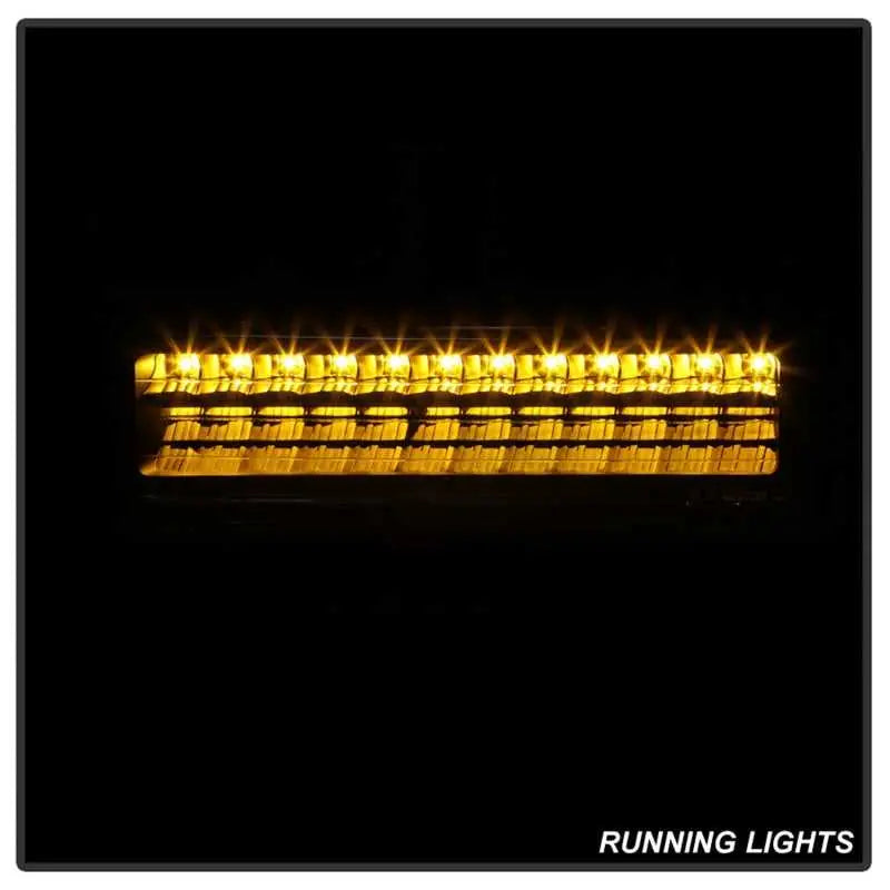 Xtune 92-94 Blazer Full Size Corner/LED Bumper Headlights Black HD-JH-CCK88-LED-AM-BK-SET 