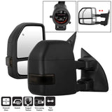 SPYDER xTune 99-07 Ford Super Duty Heated LED Signal Power Mirrors - Smk (Pair) (MIR-FDSD99S-G4-PW-SM-SET)