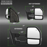 xTune 99-07 Ford Super Duty Heated LED Signal Power Mirrors - Smk (Pair) (MIR-FDSD99S-G4-PW-SM-SET) 