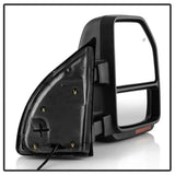 xTune 99-07 Ford SuperDuty Heated LED Telescoping Pwr Mirrors-Smk (Pair) (MIR-FDSD99S-G4-PW-RSM-SET) 