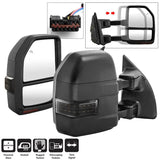 SPYDER xTune 99-07 Ford SuperDuty Heated LED Telescoping Pwr Mirrors-Smk (Pair) (MIR-FDSD99S-G4-PW-RSM-SET)