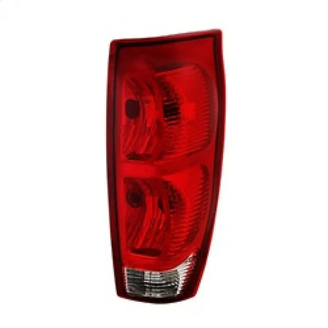 Red and clear tail lights for Chevy Avalanche from Xtune, OEM right side replacement
