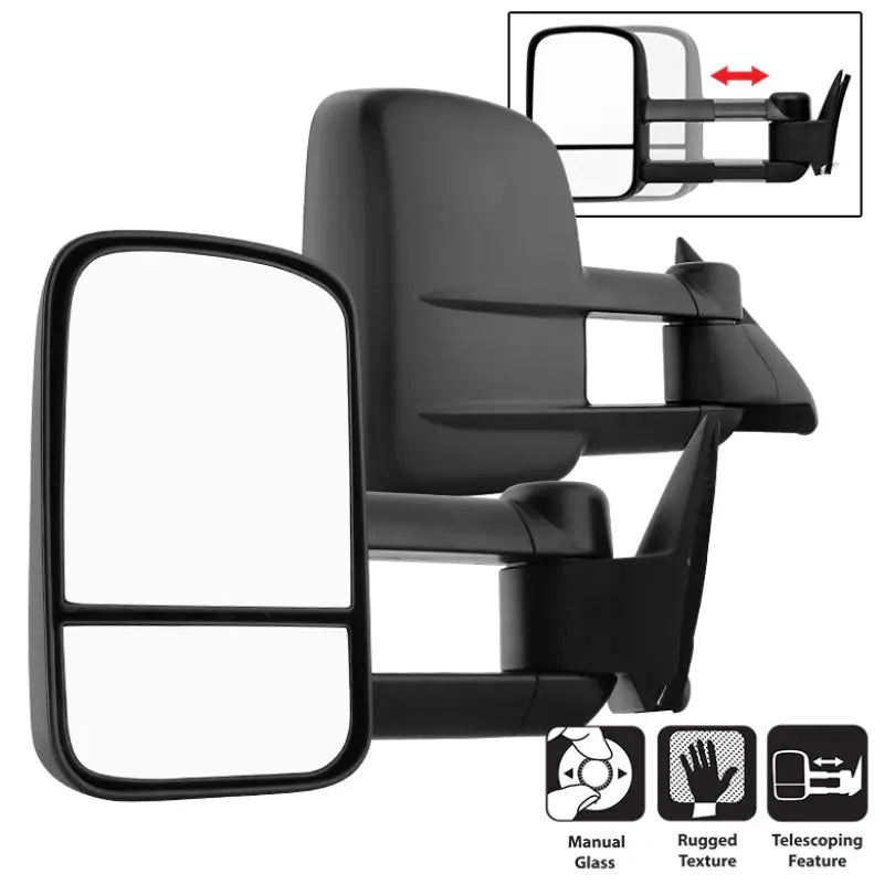 xTune Chevy C10 88-98 Manual Extendable - Adjust Mirror - SET MIR-CCK88-MA-SET - Truck & Automotive