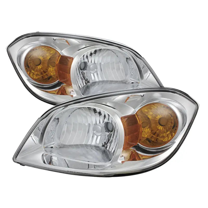 Pair of crystal headlights for Chevy Cobalt by Xtune Chevy Cobalt Chrome HD-JH-CCOB05-AM-C