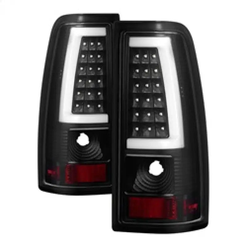 xTune Chevy Silverado 1500/2500/3500 99-02 / Version 3 Tail Lights Black ALT-ON-CS99V3-LBLED-BK - Truck & Automotive