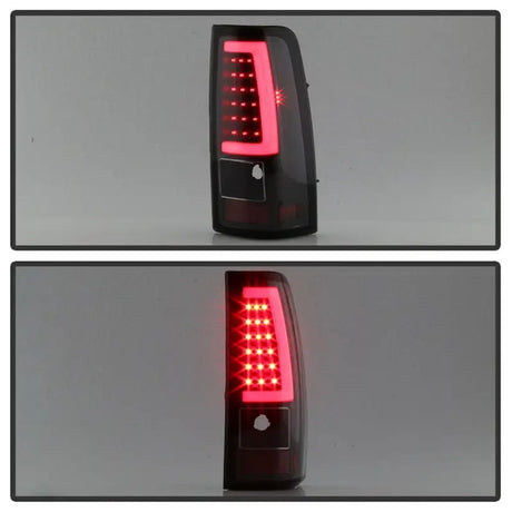 xTune Chevy Silverado 1500/2500/3500 99-02 / Version 3 Tail Lights Black ALT-ON-CS99V3-LBLED-BK - Truck & Automotive