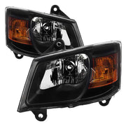 SPYDER xTune Dodge Grand Caravan 08-10 OEM Style Headlights-Black HD-JH-DGC08-AM-BK