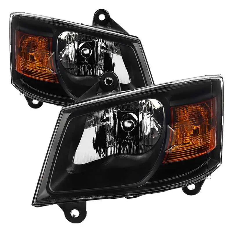 SPYDER xTune Dodge Grand Caravan 08-10 OEM Style Headlights-Black HD-JH-DGC08-AM-BK