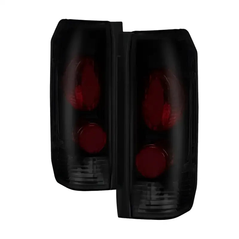 Xtune Ford F-150/F-250/F-350 87-96 Euro Style Tail Lights - Black Smoked ALT-JH-FF15089-BSM - 9036989
