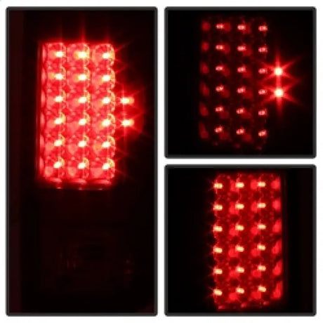 Xtune Ford F250/350/450/550 Super Duty 99-07 LED Tail Lights Black Smoke ALT-JH-FF15097-LED-BKSM - Truck & Automotive