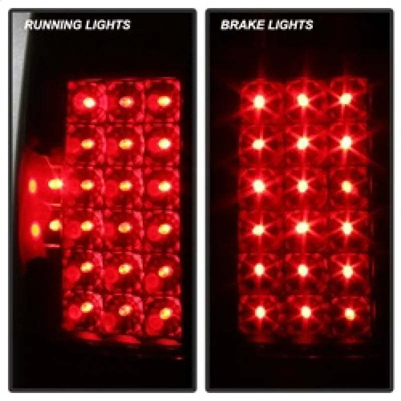 Xtune Ford F250/350/450/550 Super Duty 99-07 LED Tail Lights Black Smoke ALT-JH-FF15097-LED-BKSM - Truck & Automotive