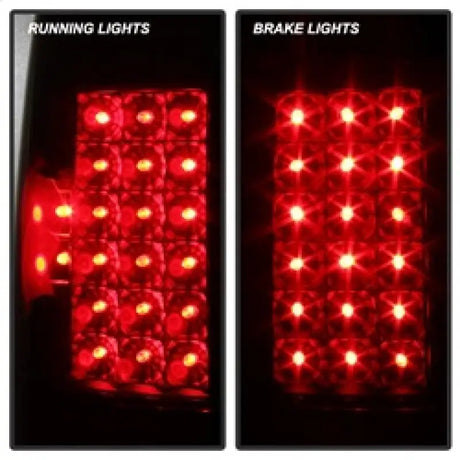 Xtune Ford F250/350/450/550 Super Duty 99-07 LED Tail Lights Black Smoke ALT-JH-FF15097-LED-BKSM - Truck & Automotive
