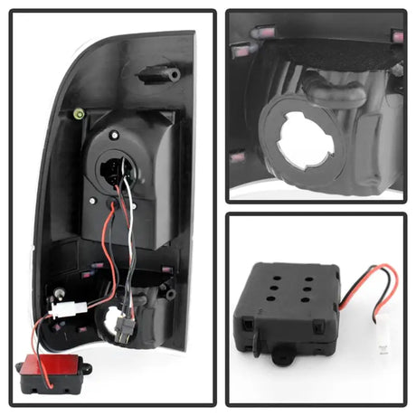 Xtune Ford F250/350/450/550 Super Duty 99-07 LED Tail Lights Black Smoke ALT-JH-FF15097-LED-BKSM - Truck & Automotive