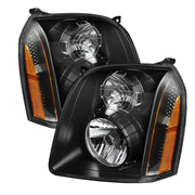 Xtune GMC Yukon Denali 07-14 Crystal Headlights Black HD-JH-GYD07-AM-BK - 9023200
