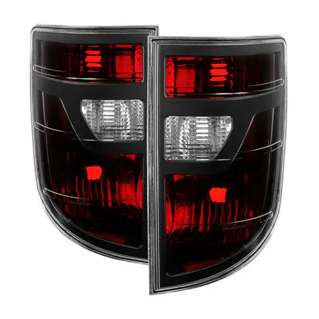 Xtune Honda Ridgeline Pickup 06-08 OEM Style Tail Lights Red Smoked ALT-JH-HRID06-OE-RSM - Truck & Automotive