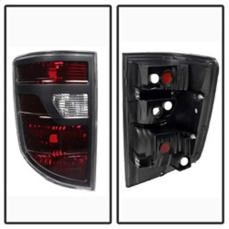 Xtune Honda Ridgeline Pickup 06-08 OEM Style Tail Lights Red Smoked ALT-JH-HRID06-OE-RSM - Truck & Automotive