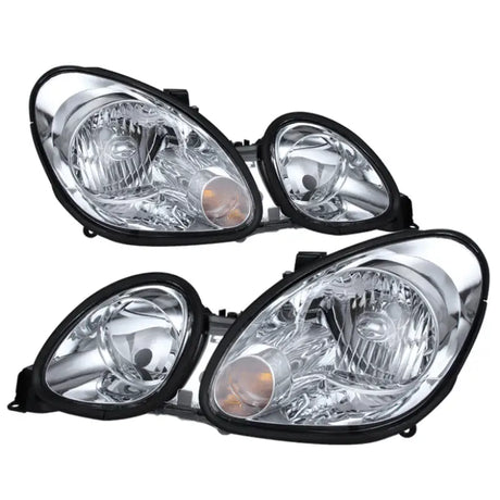 Xtune Lexus GS300/GS400/GS430 98-05 Halogen Only Crystal Headlights Chrome HD-JH-LGS98-C - Truck & Automotive