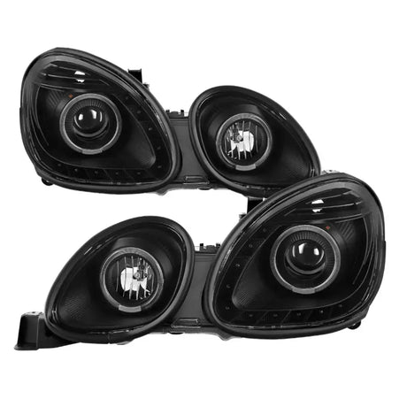 Xtune Lexus GS300/GS400/GS430 98-05 Halogen Only Halo Projector Headlights Black PRO-JH-LGS98-LED-BK - Truck &
