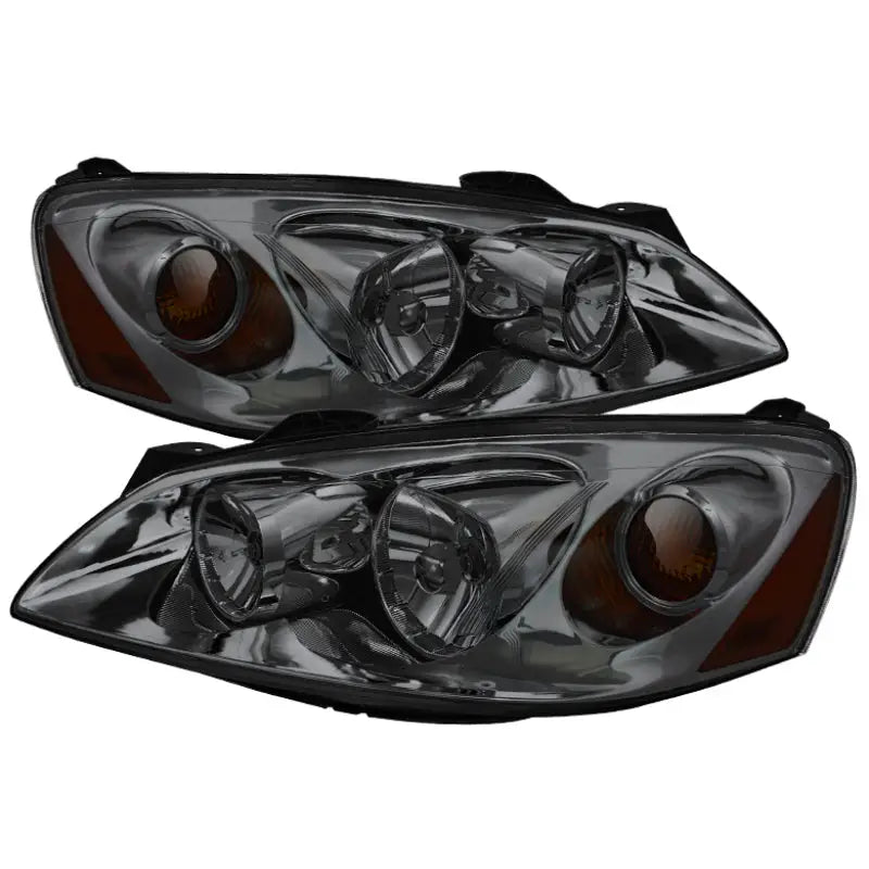 Xtune Pontiac G6 05-10 (09-10 Fit w/Amber Turn Signal) Crystal Headlights Smoke HD-JH-PG605-AM-SM - 9023682