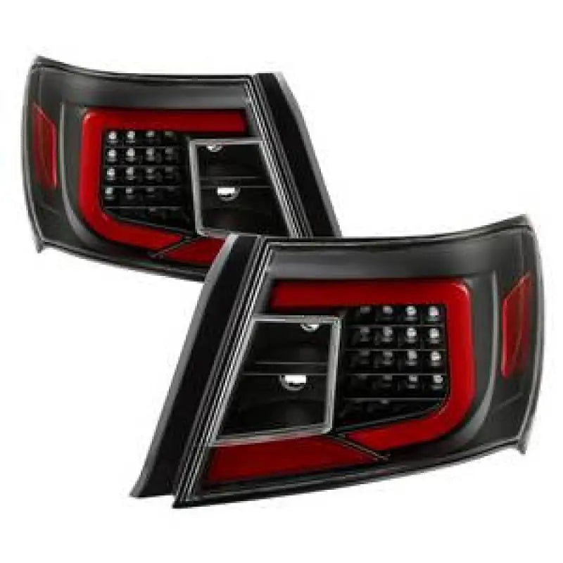 Black and red LED tail lights for Subaru Impreza WRX, a perfect upgrade tail lights