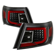 Black and red tail lights for Subaru Impreza WRX from xTune, perfect upgrade tail lights